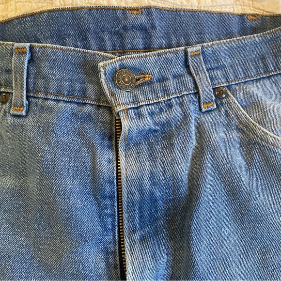 Rare Vintage light Blue Denim Levi Strauss Cowboy Boot Cut Jeans - Picture 6 of 7